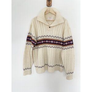 Jantzen Vintage Sweater Wool Nordic Fair Isle